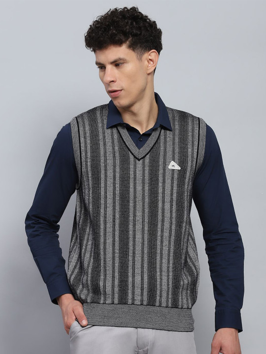 Monte Carlo Men Striped Woollen Pullover