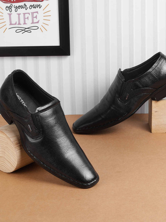 Metro Men Leather Formal Slip-On Shoes