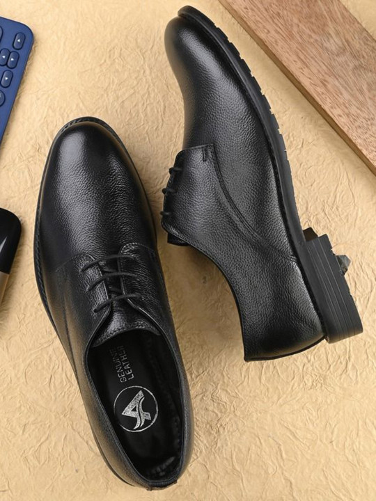 Auserio Men Leather Derbys Formal Shoes
