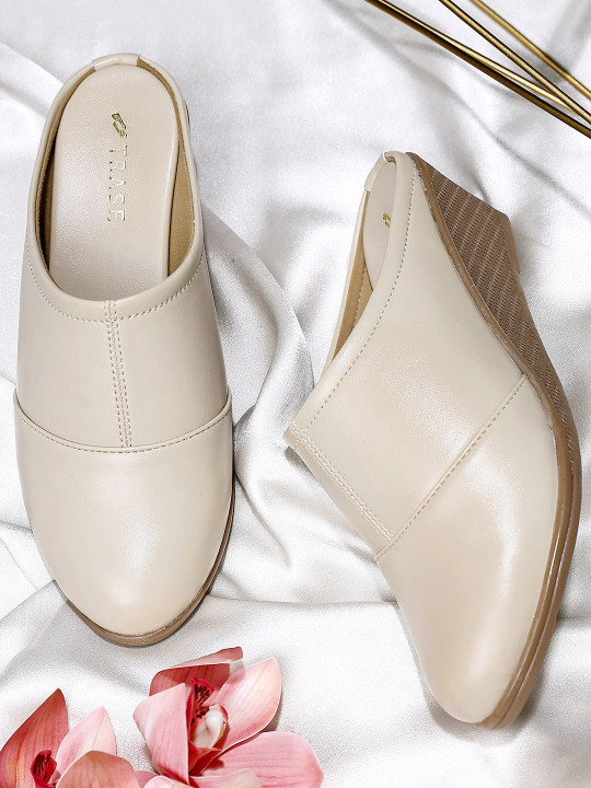 TRASE Wedge Heel Mules