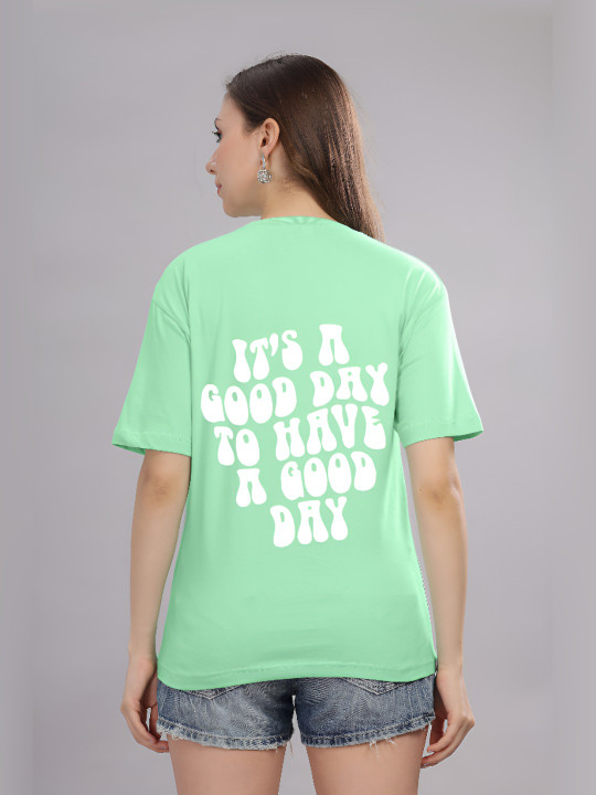 FALTU.CO Women Printed Drop-Shoulder Sleeves Pure Cotton T-shirt