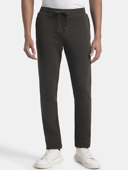 Jockey Super Combed Cotton Rich Fleece Trackpants with Stay Warm Technology-UM53