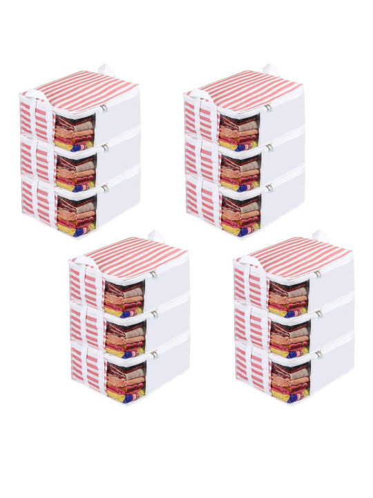 prettykrafts Peach-Coloured Set of 6 Regular Drawer Organiser Organisers