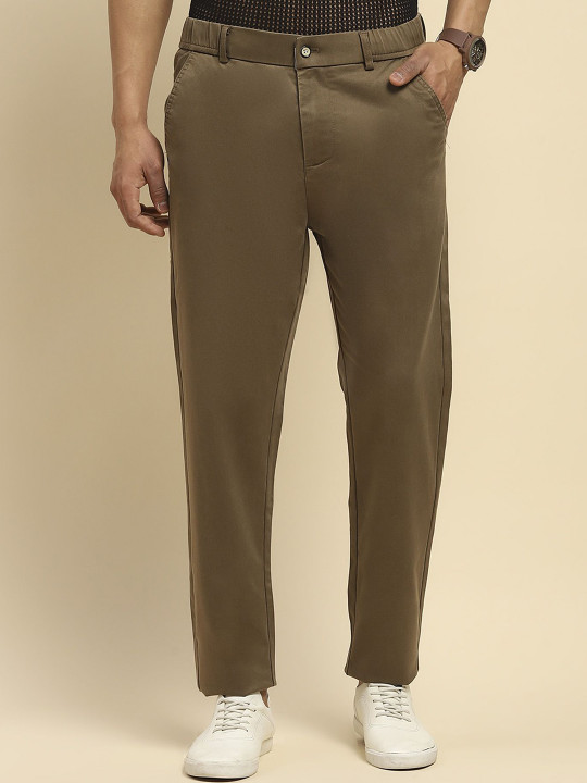 Global Republic Men Smart Slim Fit Trousers