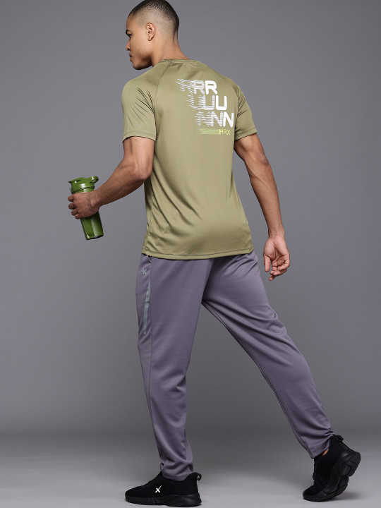 HRX by Hrithik Roshan Men Typography Printed Rapid-Dry Running T-shirt