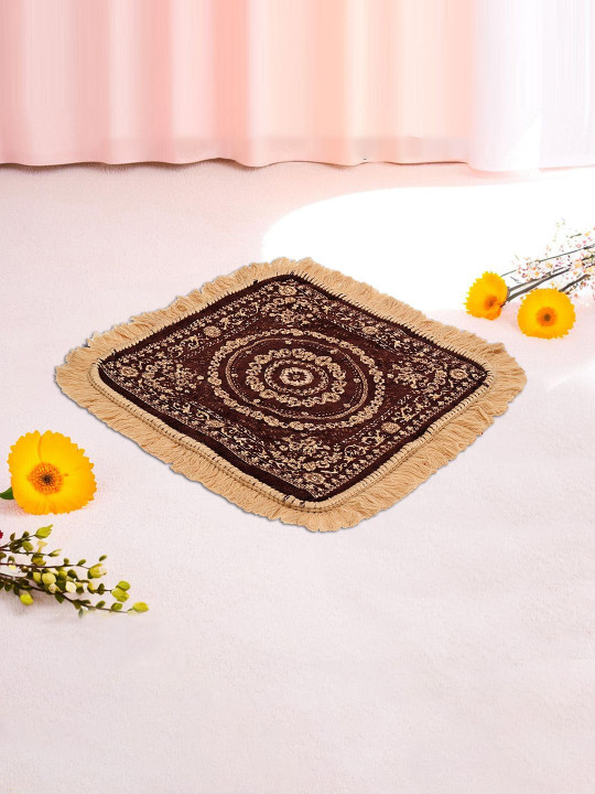 Kuber Industries Velvet 4 Piece Light-Weight House Warming Prayer Mats