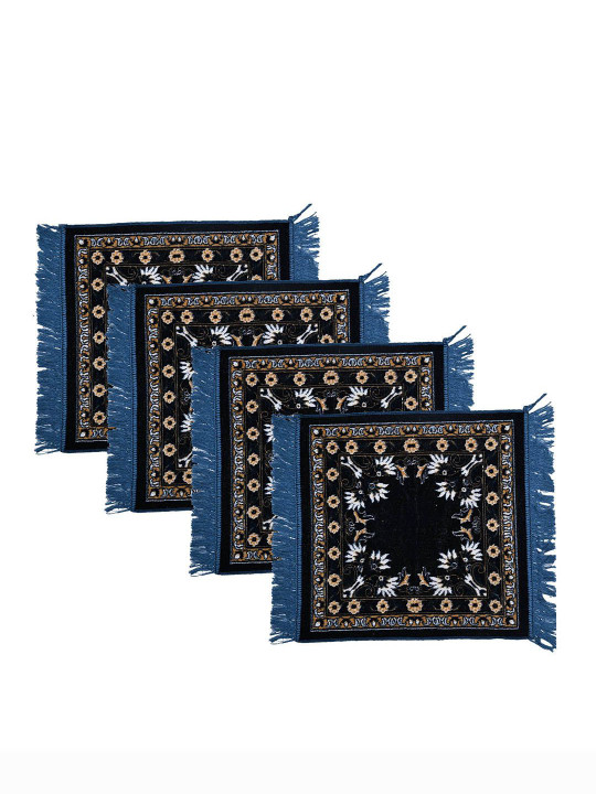 Kuber Industries Velvet 4 Piece Light-Weight House Warming Prayer Mats