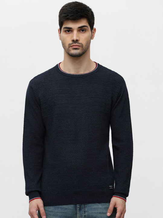 Klub Fox Men Round Neck Pullover Cotton Sweater