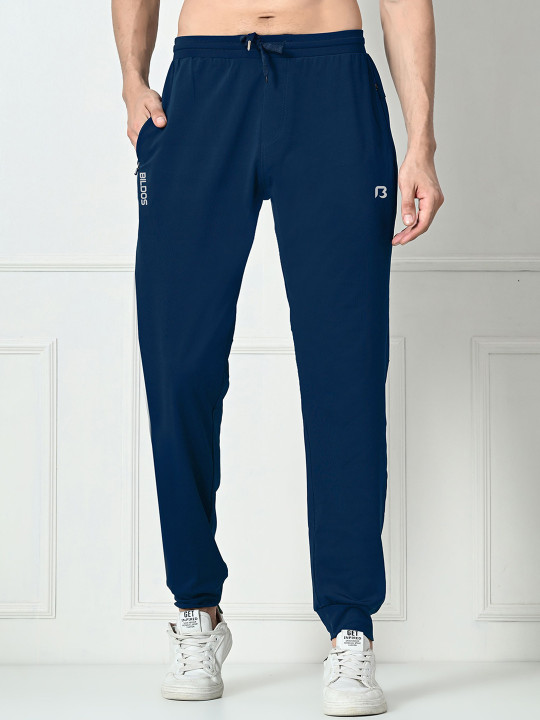 Bildos Men Solid Mid-Rise Trackpants