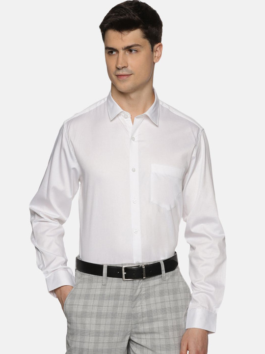 THE FORMAL CLUB Men Premium Spread Collar Solid Cotton Formal Shirt