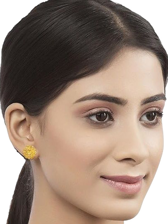 Lila Gold Plated Contemporary Studs Earrings