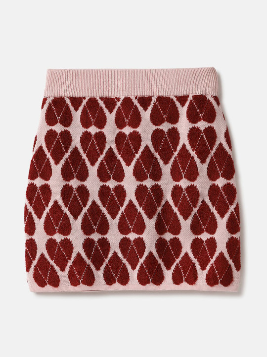 United Colors of Benetton Girls Printed Straight Above Knee Skirts