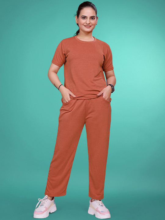 SAKARMAA Round Neck T-Shirt With Trouser