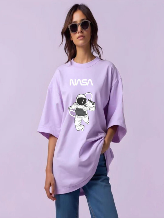 HESHA Women Typography Printed T-shirt