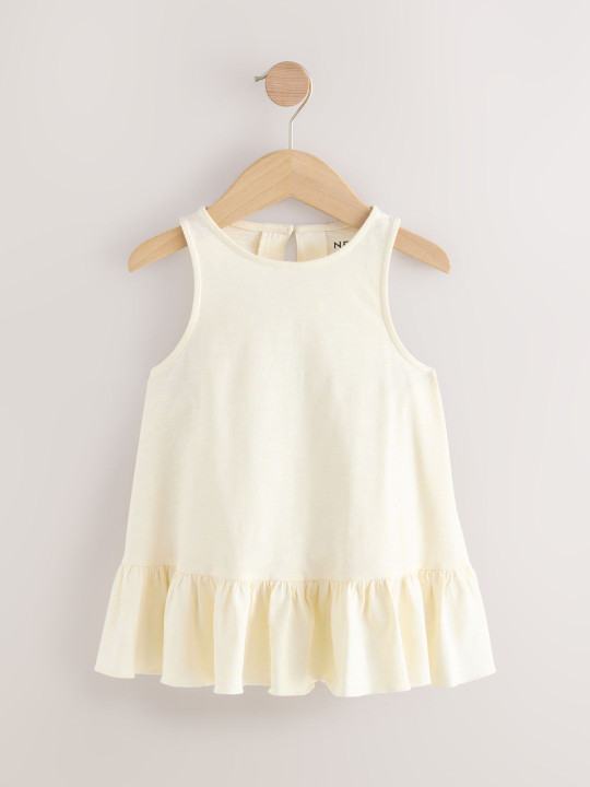 NEXT Kids Girls A-Line Pure Cotton Top