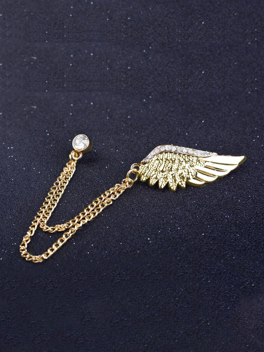 Peora Gold-Toned Plated Metal Brooch