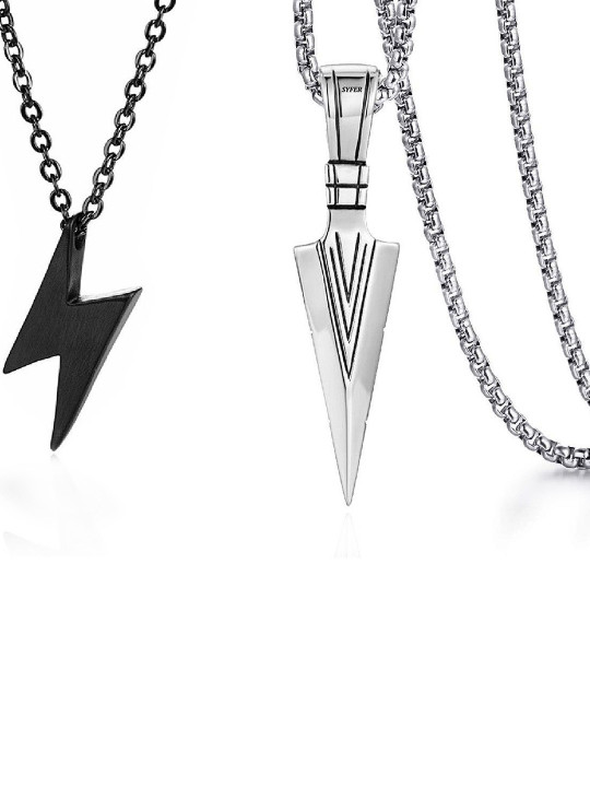 shobhram Rhodium-Plated Pendant With Chain