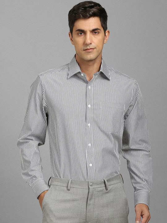 Louis Philippe Men Striped Formal Shirt