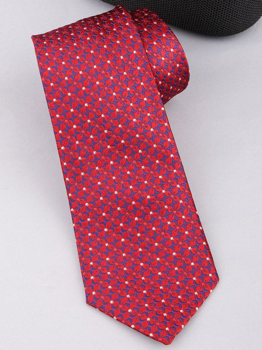 Alvaro Castagnino Men Woven Design Skinny Tie