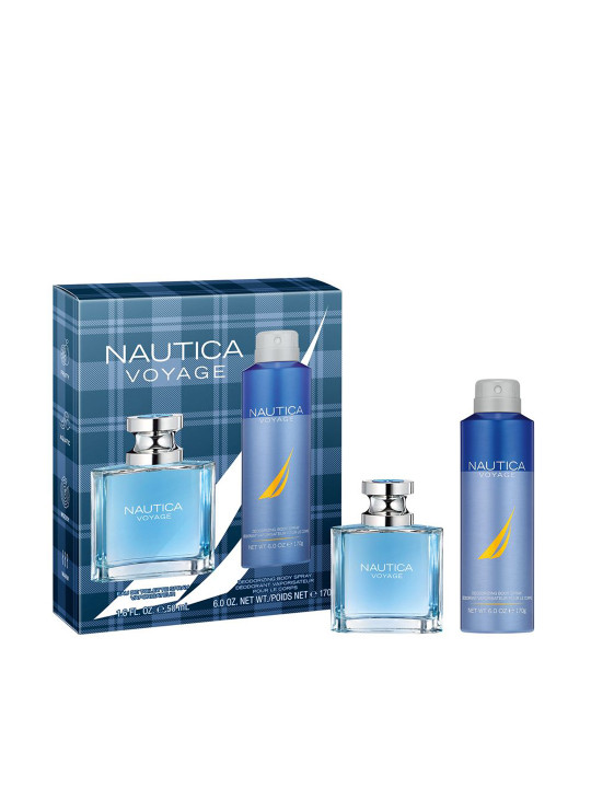 Nautica - Men Set Of 2 Voyage Eau de Toilette - 50 ml & Deodorizing Body Spray - 170 ml