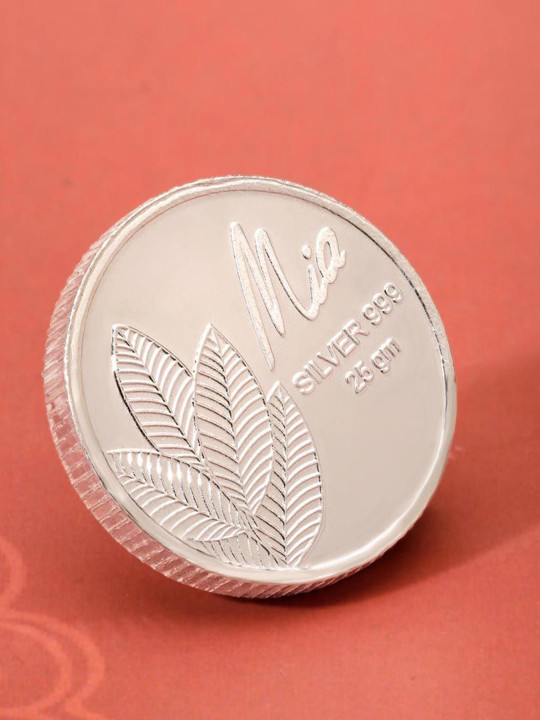 Mia By Tanishq 999 Silver Divine Mango Leaf Coin 25g