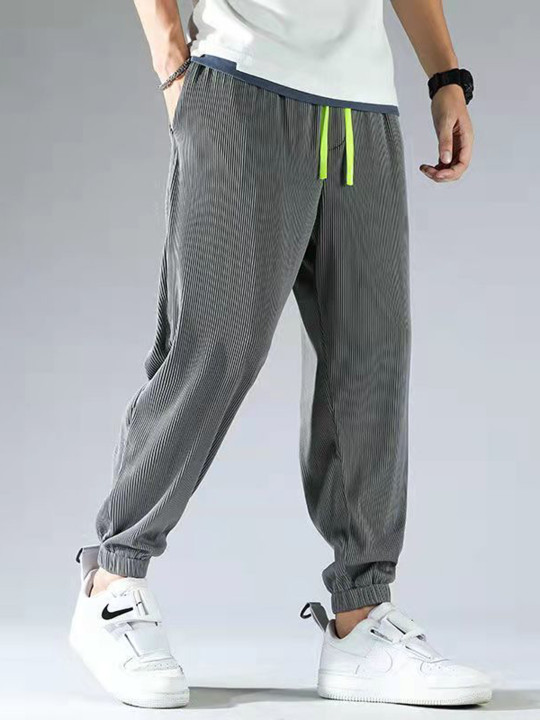 StyleCast Men Solid Loose Fit Joggers Trousers