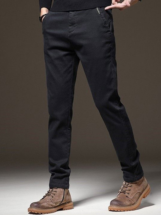 StyleCast Men Slim Fit Mid-Rise Jogger Trousers