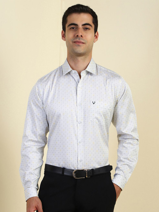 Allen Solly Men Slim Fit Floral Printed Formal Shirt