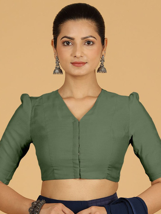 Binks Shravani x Rozaana Elbow Sleeves Flexi Fit Saree Blouse