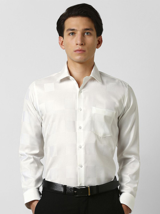 Van Heusen Men Solid Slim Fit Formal Shirt