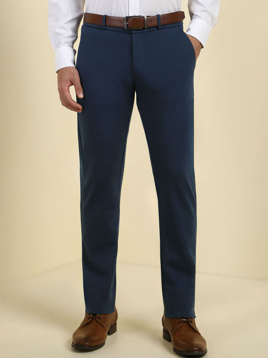 Allen Solly Men Printed Slim Fit Trousers