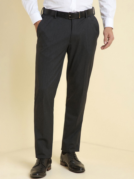 Allen Solly Sport Men Slim Fit Mid-Rise Formal Trousers