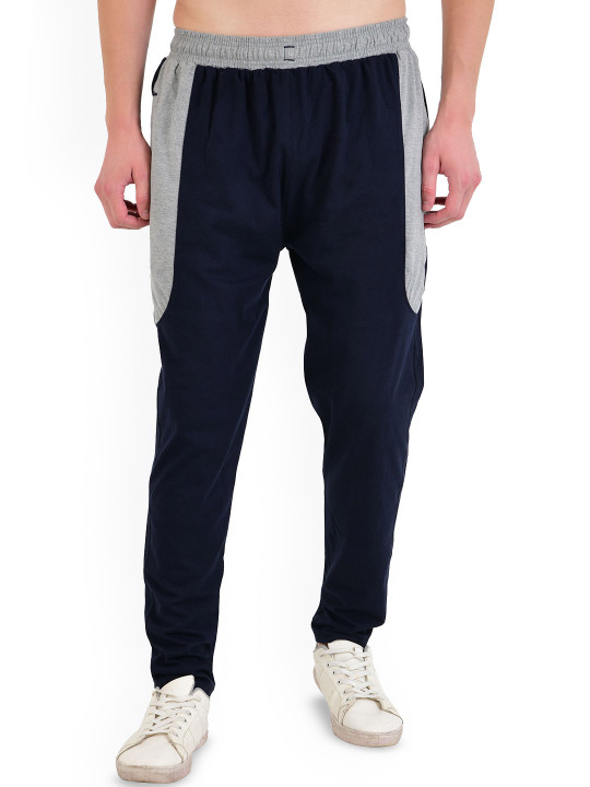 CHARMZ Men Pack Of 2 Colour-Blocked Mid Rise Joggers