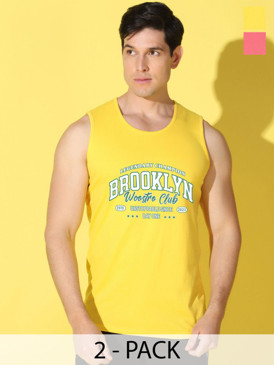 WOOSTRO 2-Pcs Odour-Free Combed Cotton Innerwear Vests QC Done Number of packs mentioned