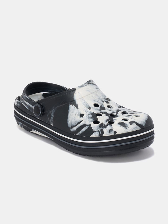 Ajile by Pantaloons Men Printed Round Toe Slip-On Clogs