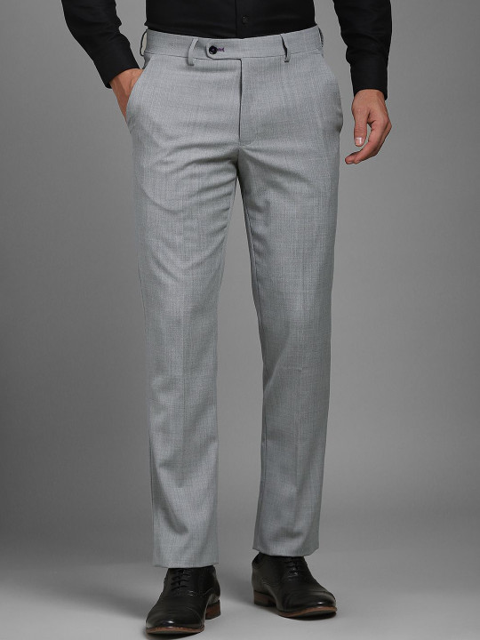 Luxure by Louis Philippe Men Slim Fit Mid-Rise Trousers