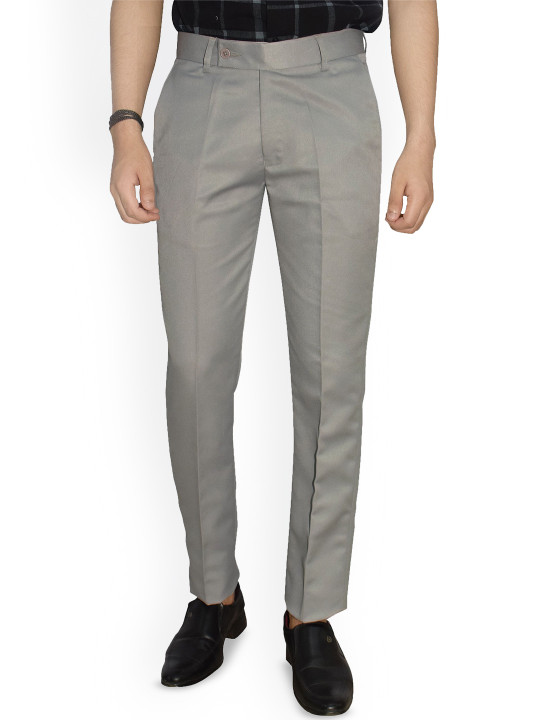 KUNDAN Men Regular Fit Mid-Rise Formal Trouser