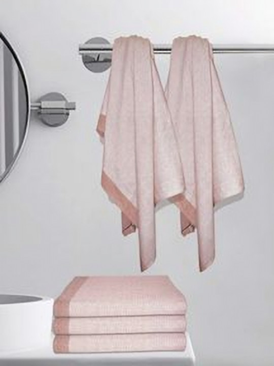 Myntra Elegant Homes 150GSM Super Soft 5PCs Adult Regular Bath Towel-30x59In