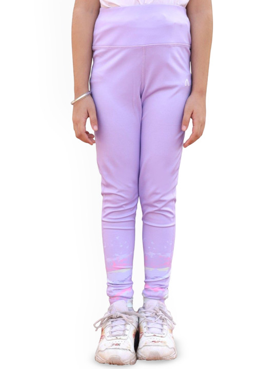 APPALUZO Girls Printed High Rise Ankle-Length Tights