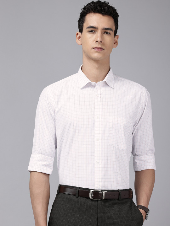 Park Avenue Slim Fit Checked Formal Shirt