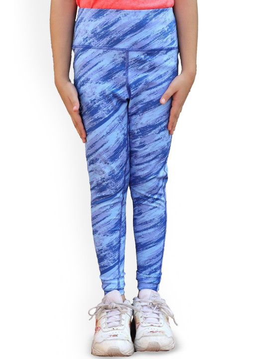 APPALUZO Girls Printed High Rise Ankle-Length Tights