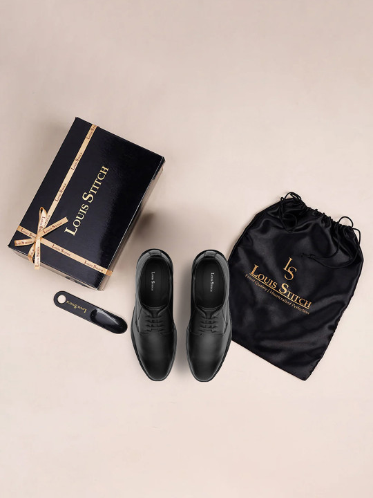LOUIS STITCH Men Leather Formal Derbys