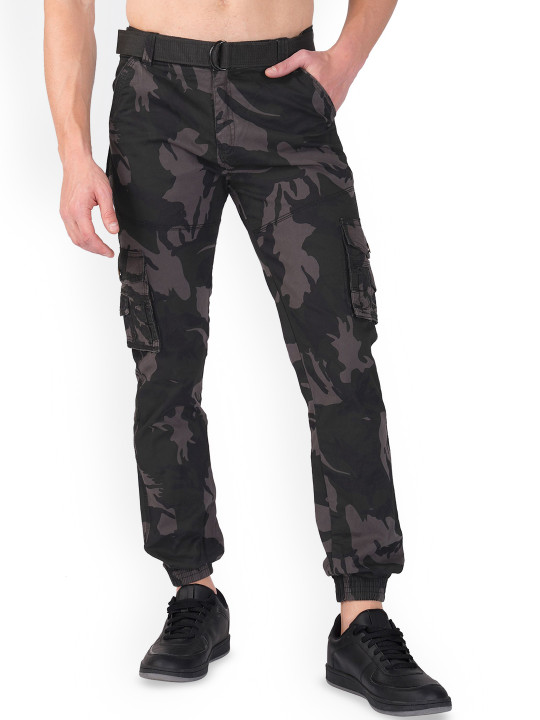 Urban Legends Men Camouflage Printed Easy Wash Cargos Trousers