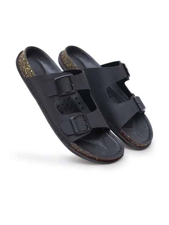 The arwah Men Black Sandals