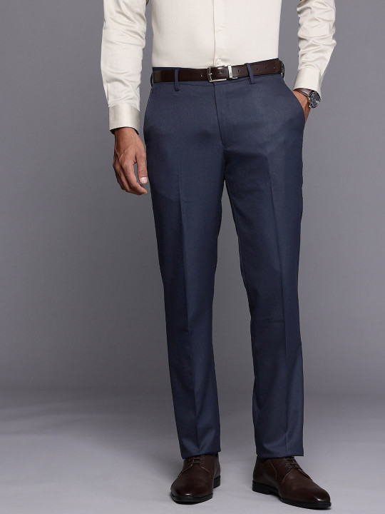 Louis Philippe Men Slim Fit Formal Trousers