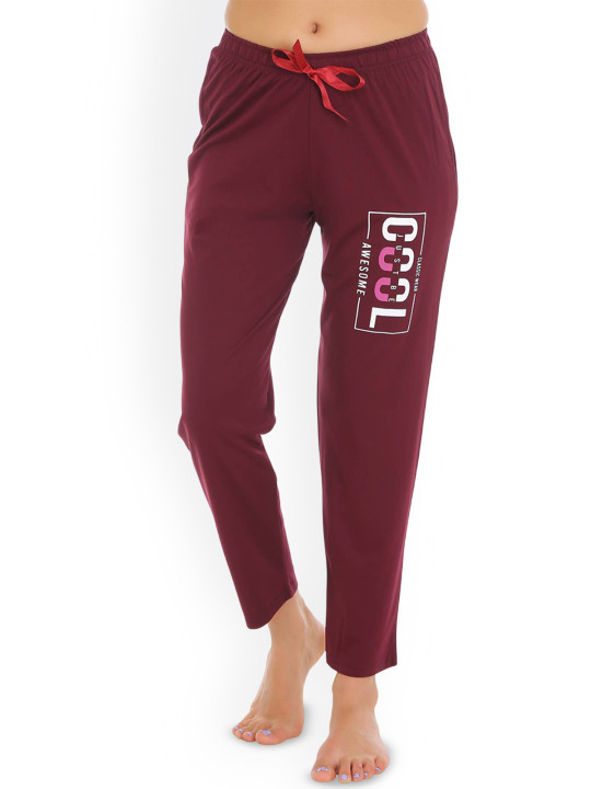 SONA Women Mid-Rise Printed Cotton Lounge Pants