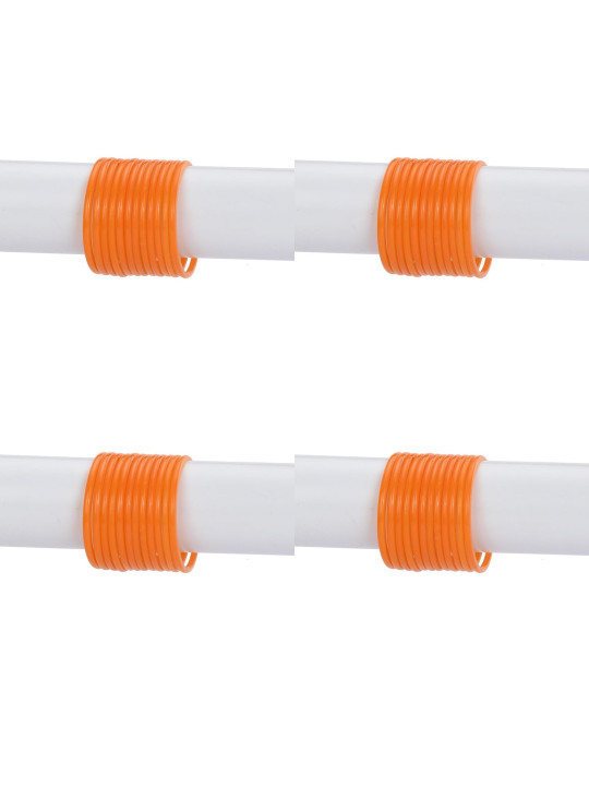 SOMIL Set Of 40 Orange Alloy Bangles