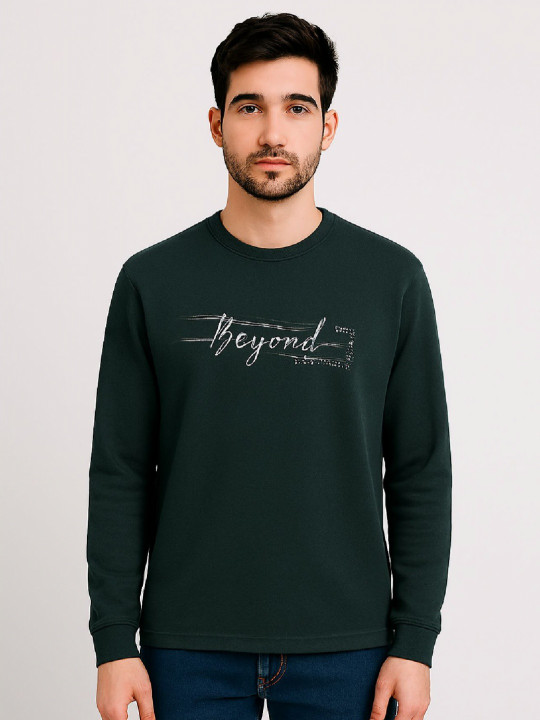 SANDPIPER Men Typography Printed Pockets T-shirt
