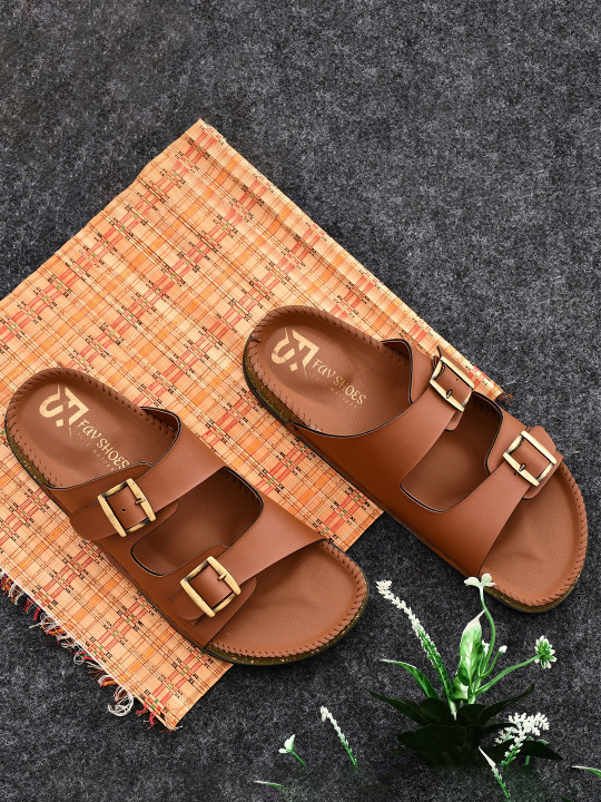 FAV SHOES Men Comfort Sandals With Buckle Closure