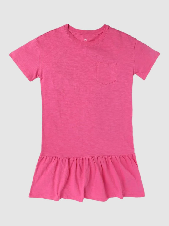 GAP Girls Pure Cotton Drop-Waist Dress